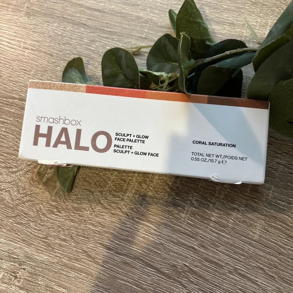 Smashbox HALO Sculpt + Glow Face Palette - CORAL SATURATION - 0.55 oz/15.7 g-NIB